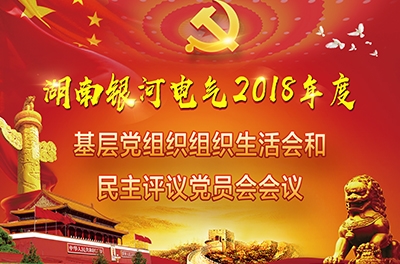 銀河電氣召開2018年度基層黨組織組織生活會(huì)和開展民主評議黨員會(huì)議